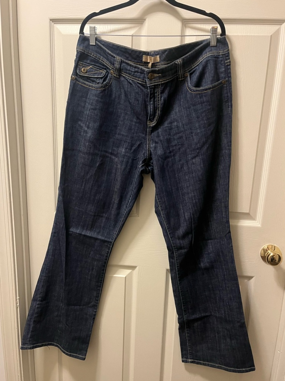 Motto Dark Wash Women's Jeans Classic Bootcut‎ Jean Size 16 Embellished pockets